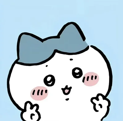 両手をあげてキラキラ笑顔を見せるハチワレのかわいいSNSアイコン