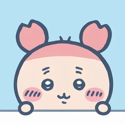 ちいかわシリーズのカニ耳キャラクターがひょっこり覗く可愛いSNSアイコン