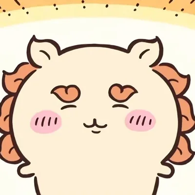 ちいかわのシーサーが照れながら微笑む可愛いプロフィール画像