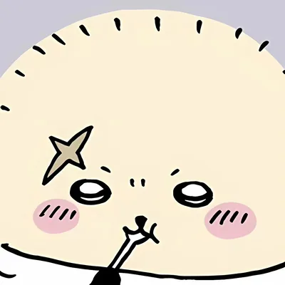 星の跡がついたほっぺが可愛い大迫力なうさぎのSNSアイコン