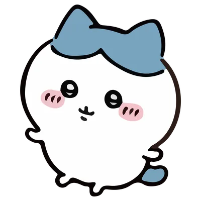 ウルウルした瞳で見つめる可愛いハチワレの透過PNG