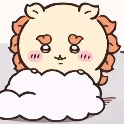 ふわふわの白い雲の後ろからひょっこり覗くシーサーの可愛いプロフィール画像