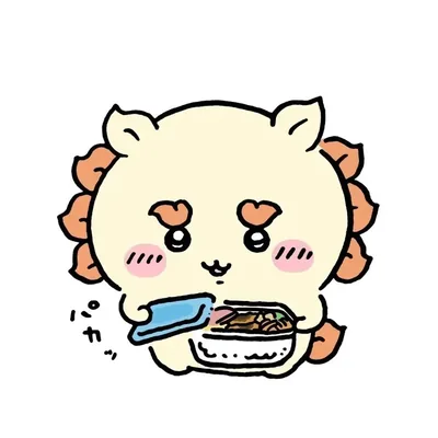 お弁当のフタを開けて嬉しそうに微笑む可愛いシーサーのペアアイコン