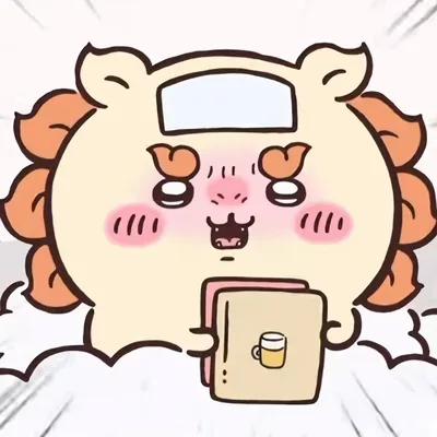 熱冷ましシートを貼って本を抱え涙ぐみながら勉強するシーサーのアイコン