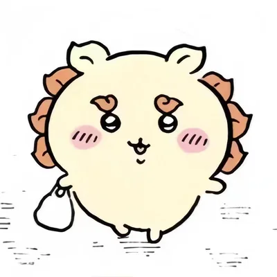 小さなバッグを持ってお目目キラキラなシーサーの可愛いプロフィール画像