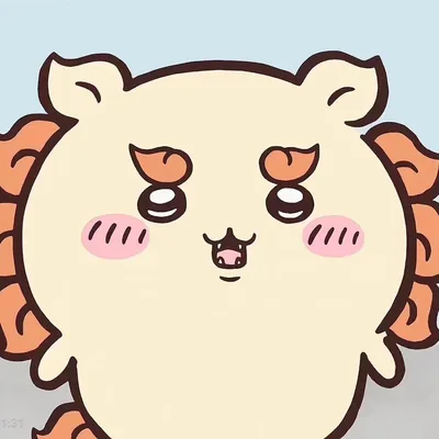 目をキラキラさせて照れているシーサーの可愛いアイコン
