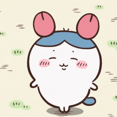 귀여운 게 집게발 머리띠를 차고 활짝 미소 짓는 가르마 GIF