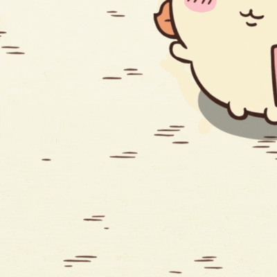 신나게 깡충깡충 뛰어다니는 활기찬 토끼 리액션 GIF