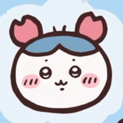 귀여운 게 머리띠를 하고 수줍게 미소 짓는 가르마 GIF