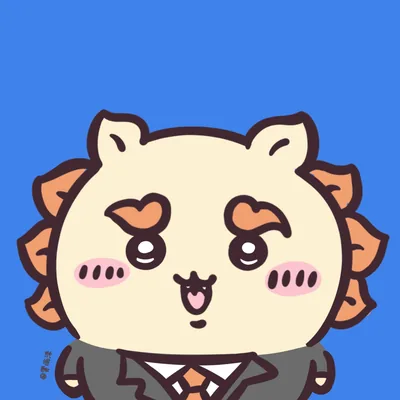 단정한 정장 차림으로 환하게 웃고 있는 귀여운 치이카와 시사 프로필 이미지
