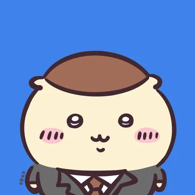 단정한 정장에 넥타이를 착용한 치이카와 쿠리만쥬 프로필 사진
