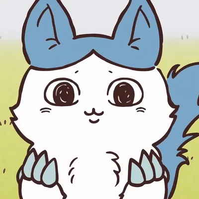 Cute Momonga with innocent big eyes showing claws Chiikawa PFP