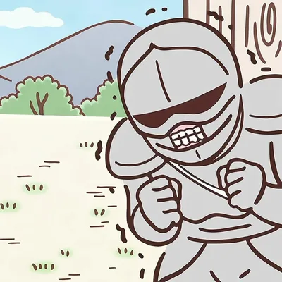 Chiikawa character Armored Person wearing goggles and smiling outdoors PFP