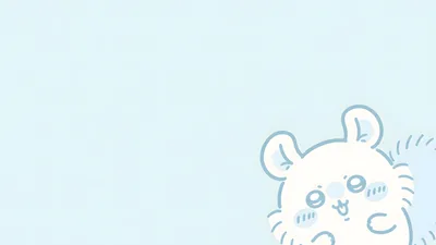 Cute Momonga peeking from the corner on light blue for PC Background