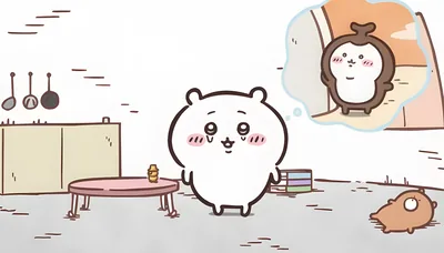 在溫馨房間內思念著甲蟲好友的治癒系可愛吉伊卡哇電腦專用高清桌布