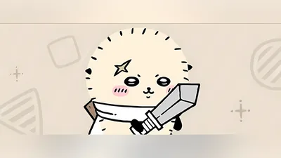 검을 든 용감하고 귀여운 먼작귀 랏코의 멋진 모습 데스크톱 고화질 배경화면