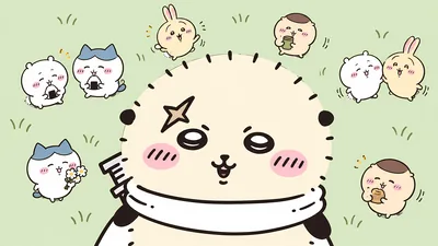 頼れるラッコ先生とちいかわやハチワレたちが楽しく過ごすPC高画質壁紙