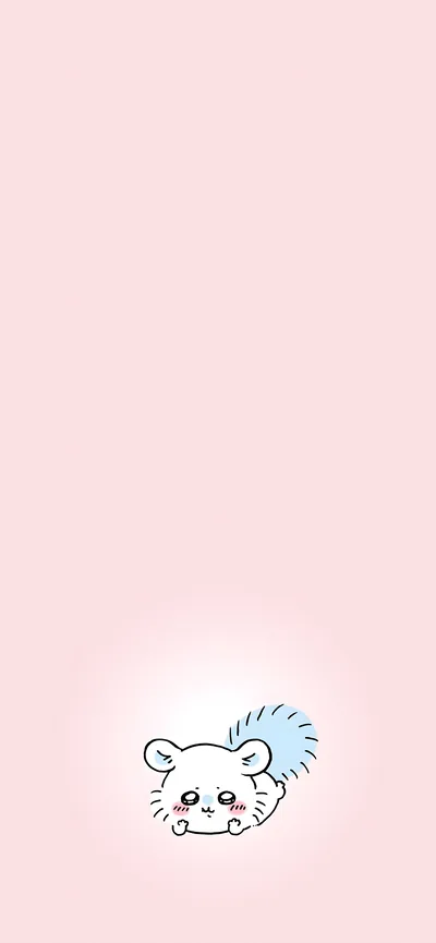 Cute Momonga lying down adorably on pink background for Phone Wallpaper