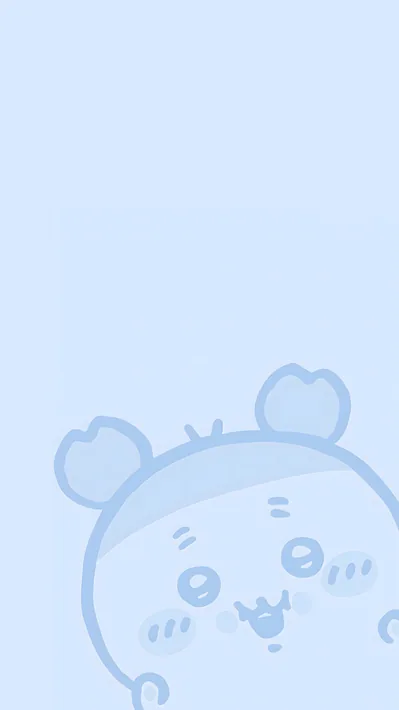 爽やかな淡いブルーの古本屋アップ笑顔イラスト、シンプルで可愛いスマホ壁紙