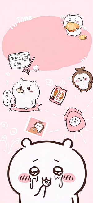 吉伊卡哇等角色，有進食、流淚等可愛場景 - 桌布