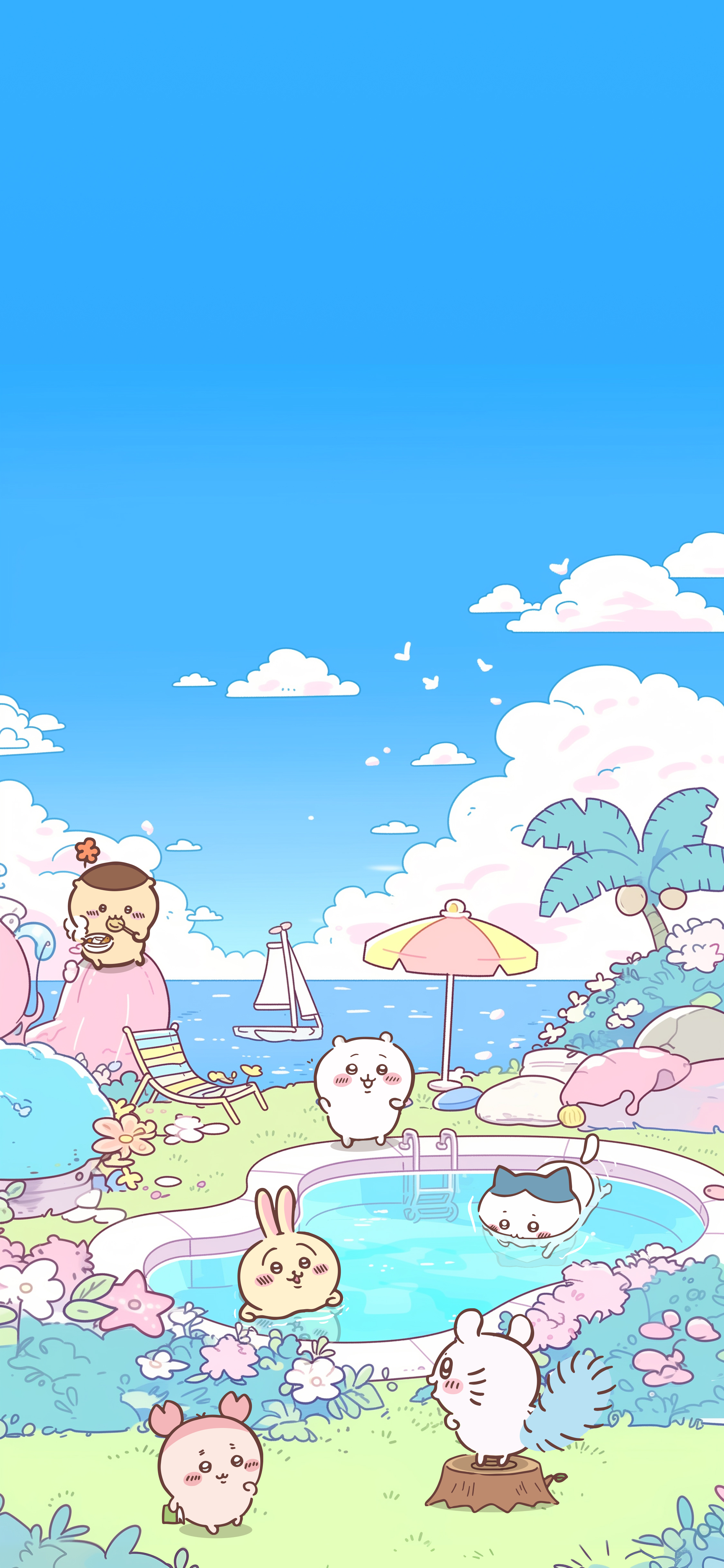 吉伊卡哇所有角色 - Chiikawa Wallpaper
