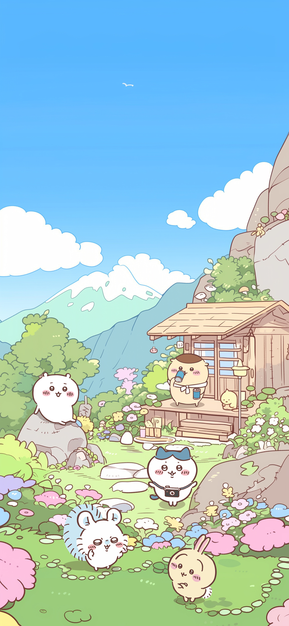 Chiikawa Spring Chiikawa Characters - Chiikawa Wallpaper